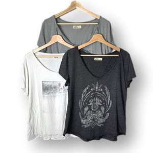 Hollister Graphic T-shirt 3 Piece Bundle Women's Large